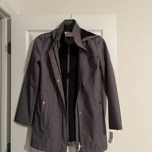 Ladies coat. Brand new. Beautiful gray with black felt lining.